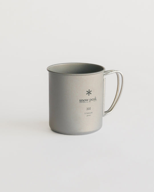 Snow Peak Titanium Single Wall Mug 300ml (MG-142) — Japanese camping titanium ware at SORT Vancouver