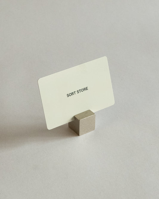 Cubic Card Holder detail — Japanese design at SORT Vancouver