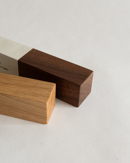 Torigoe Rectangular Wood Paper Weight