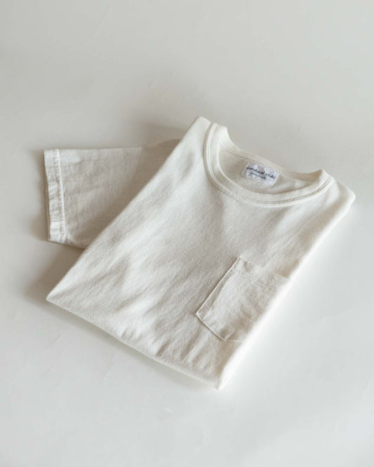 Corduroi Club Classic Pocket Tee - White
