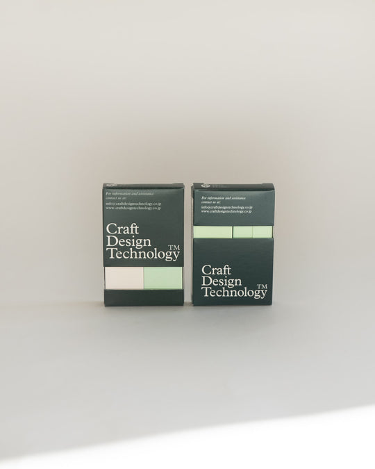 Craft Design Technology Adhesive Notes Pale Green Pack of 3 — Japanese stationery at SORT Vancouver