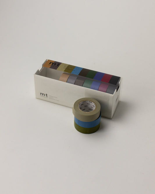 MT Washi Dark Colours Masking Tape — Box Set