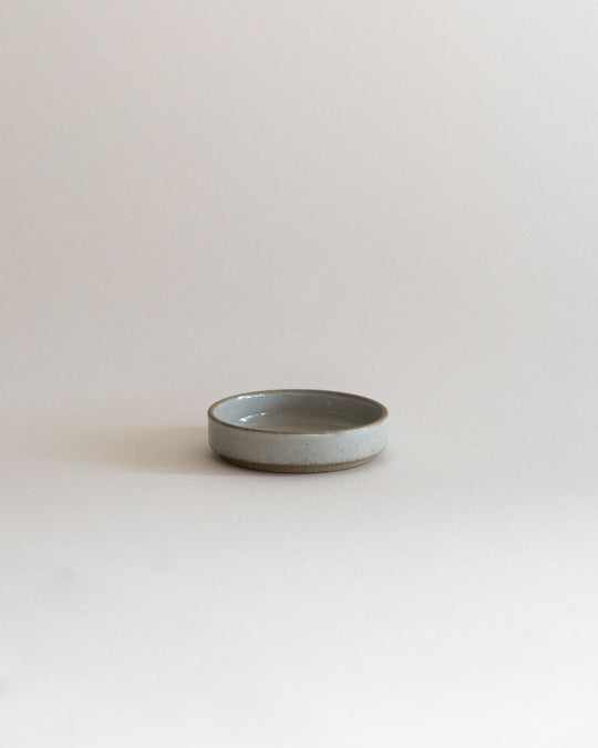 Hasami Porcelain Coaster Plate HPM001 Gloss Gray — Japanese ceramics at SORT Vancouver