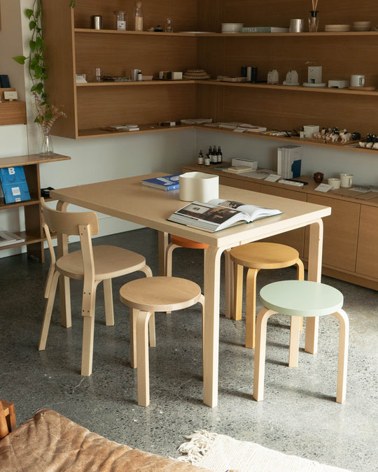 Artek Aalto Table 81B detail — Finnish minimalist design at SORT Vancouver