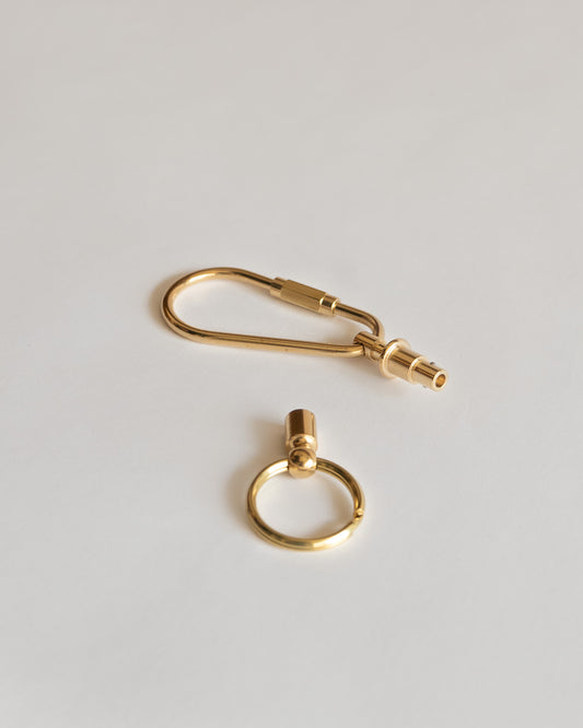 A&F Brass Quick Release Tear Drop Key Holder