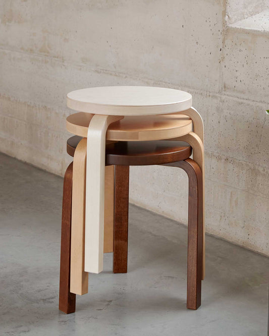 Artek Aalto Stool 60 — Walnut Stained