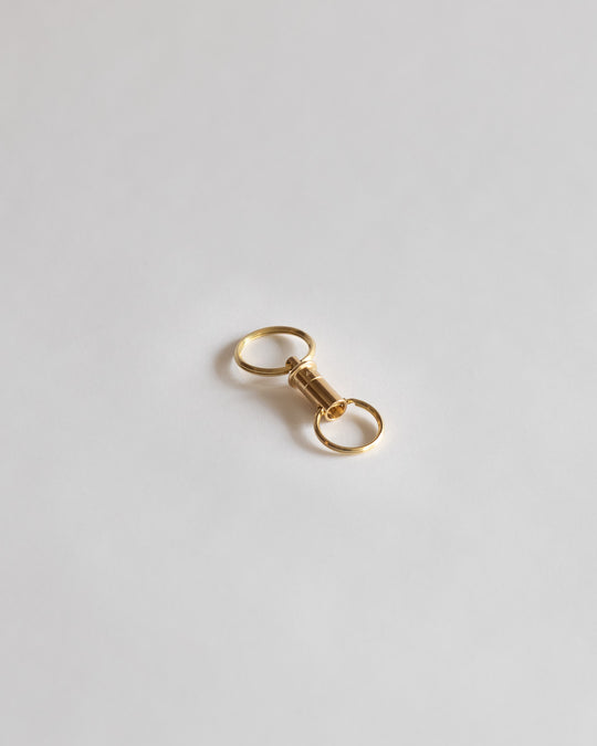 A&F Brass Quick Release Round Key Holder — Japanese brass design at SORT Vancouver