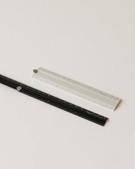 Midori Aluminum Multi Ruler 30cm — Japanese stationery tool at SORT Vancouver
