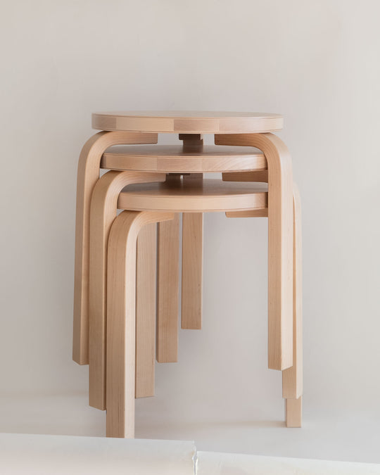 Artek Aalto Stool 60 Natural Birch — Finnish design furniture at SORT Vancouver