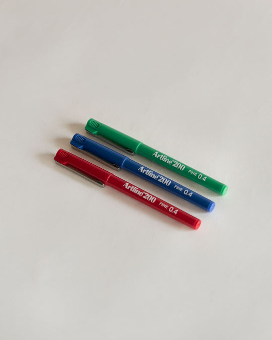 Artline 200 210 220 Series Marker Fineline Pens — Japanese stationery at SORT Vancouver