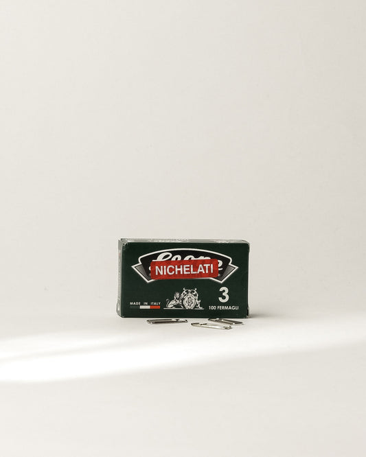 Leone Dell'Era Nickel Plated Paperclips, No. 3, 100 count