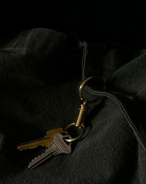A&F Brass Round Key Holder detail — minimalist Japanese design at SORT Vancouver