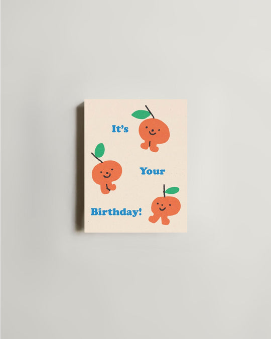 Wrap It's Your Birthday Oranges — greeting card at SORT Vancouver